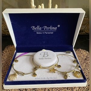 🐚🦀🐠Bella Perlina “Wish To Be, By The Sea” Triple Bracelet Set